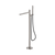 Pure SS316L Progressive Freestanding Bath Mixer with Outdoor Shower Hose Brushed Nickel [315772]