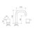 Luna Lever Basin Set Black 5Star Lead Free [315893]