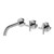 Vivid Slimline Plus Wall Bath or Basin Set 180mm Outlet 5Star Chrome Lead Free [317108]