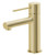 Vivid Slimline Hob Basin Mixer (Straight Spout) 6Star Brushed Gold Lead Free [307851]