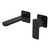 Tono Basin or Bath Wall Mixer Set 160mm Outlet Small Square Plate Matte Black Lead Free [310961]