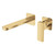 Tono Basin or Bath Wall Mixer Set 200mm Outlet Small Square Plate Urban Brass Lead Free [310968]