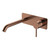 Kaya Basin or Bath Wall Mixer Set with Rectangular Plate 200mm Outlet Brushed Copper Lead Free [310958]