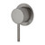 Kaya Wall Bath or Shower Mixer Small Round Plate Brushed Nickel Lead Free [311014]