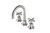 Alpha Cross Handle Basin Set C/D Brushed Nickel LF [305064]