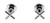 Alpha Cross Handle Wall Top Assemblies J/V Chrome LF [304831]