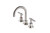 Alpha Lever Handle Basin Set Brushed Nickel LF [305068]