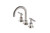 Alpha Lever Handle Basin Set Brushed Nickel LF [305068]