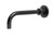 Alpha Basin or Bath Wall Spout 200mm Black LF [285531]