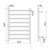 Liano II Heated Towel Ladder Polished Stainless Steel [319782]