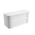 Ramee Fluted Wall-Hung 1200mm Matte White Cabinet 1380x465x565mm with Cato Flat Stone Top [320348]