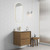 Venetta Framed Wall-Hung 600mm Harvest Oak Cabinet 600x468x585mm with Palis White Flat Stone Top [320320]