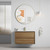 Venetta Framed Wall-Hung 900mm Harvest Oak Cabinet 900x468x585mm with Cato Flat Stone Top [320322]