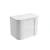 Ramee Fluted Wall-Hung 750mm Matte White Cabinet 750x465x565mm with Cato Flat Stone Top [320328]