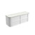 Ramee Fluted Wall-Hung 1500mm Matte White Cabinet 1680x465x565mm with Alpine Flat Stone Top [320288]