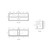 Voulari Framed Wall-Hung 1500mm Harvest Oak Cabinet 1500x468x585mm with Palis White Flat Stone Top [320305]