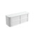 Ramee Fluted Wall-Hung 1500mm Matte White Cabinet 1680x465x565mm with Cato Flat Stone Top [320282]