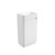 Mini Hartelle Fluted Floor-Standing 470mm Matte White Cabinet 450x480x847mm with Sintera Curved Stone Top with Left Side Tap Hole [320196]