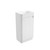 Mini Hartelle Fluted Floor-Standing 470mm Matte White Cabinet 450x480x847mm with Sintera Curved Stone Top with Right Side Tap Hole [320204]
