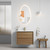 Venetta Framed Wall-Hung 750mm Harvest Oak Cabinet 750x468x585mm with Cato Flat Stone Top [320275]