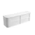 Ramee Fluted Wall-Hung 1800mm Double Matte White Cabinet 1980x465x565mm with Pure Flat Stone Top [320283]