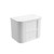 Ramee Fluted Wall-Hung 750mm Matte White Cabinet 750x465x565mm with Palis White Flat Stone Top [320384]