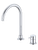 Projix Gooseneck Swivel Hob Mixer Set 200mm Chrome LF [306213]