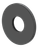 Ray 1 Spout Wall Plate (Only) Round 65mm Black [305099]