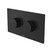 Invisi Series II Round Dual Flush Plate and Buttons (Plastic) Matte Black [322085]