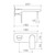 Luna II EasySwitch Wall Basin or Bath Mixer Trim Kit (Only) 180mm Brushed Brass [326182]