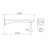 Luna II Basin or Bath Outlet 220mm Chrome [326272]
