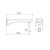 Luna II Basin or Bath Outlet 180mm Chrome [326252]