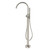 Liano II Freestanding Bath Filler with Hand Shower (Complete Kit) Brushed Nickel [323070]
