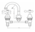 Armada Lever Handle Basin Set Chrome LF [281302]