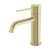 Vivid Slimline Hob Basin Mixer (Curved Spout) 6Star Brushed Gold Lead Free [326695]