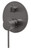 Vivid Slimline SwitchMix Wall Bath or Shower Diverter Mixer Fit-Off Kit Brushed Carbon Lead Free [322346]