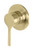 Vivid Slimline Oval SwitchMix Shower Wall Mixer Brushed Gold Lead Free [319769]