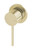 Vivid Slimline SwitchMix Wall Bath or Shower Mixer (60mm Backplate) Fit-Off Kit Brushed Gold Lead Free [321497]