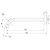 VVivid Slimline Bath Outlet 230mm Curved Matte Black Lead Free [322405]