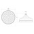 Cromford Shower Rose 210mm Brushed Gold [317904]