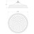 Wiltern Shower Rose Brushed Carbon [321621]