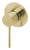 Vivid Slimline SwitchMix Wall Bath or Shower Mixer Fit-Off Kit Brushed Gold Lead Free [313608]
