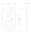 Ray 1 Wall Mixer with Diverter Wall Plate (Only) Oval 80mm Black [314829]