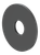 Ray 1 Spout Wall Plate (Only) Round 80mm Black [314832]