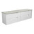 Flauto Finger Pull Cabinet 1800 x 460 x 560mm Double with Palis White Flat Stone Top [301370]