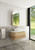 Carita Curve Finger Pull Cabinet 900 x 460 x 350mm with Alpine Flat Stone Top [301155]