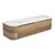 Carita Curve Finger Pull Cabinet 1500 x 460 x 350mm with Alpine Flat Stone Top [301199]
