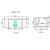Carita Curve Finger Pull Cabinet 900 x 460 x 350mm with Snow Flat Stone Top [301412]