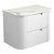 Curva Curve Finger Pull Cabinet 750 x 460 x 540mm with Palis White Flat Stone Top [301416]