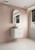Curva Curve Finger Pull Cabinet 750 x 460 x 540mm with Alpine Flat Stone Top [301217]